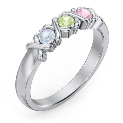 Hugs & Kisses XOXO Ring with 2-5 Stones