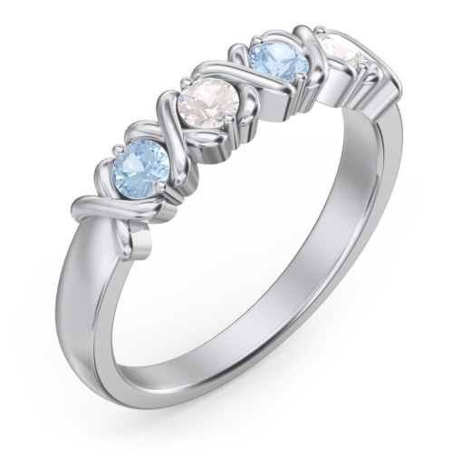 Hugs & Kisses XOXO Ring with 2-5 Stones