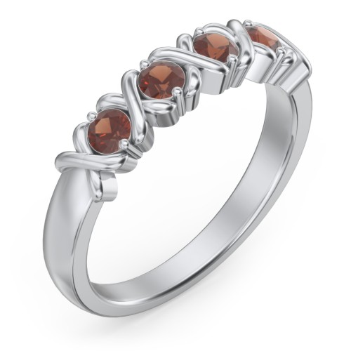 Hugs & Kisses XOXO Ring with 2-5 Stones