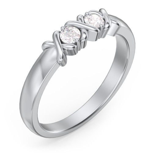 Hugs & Kisses XOXO Ring with 2-5 Stones