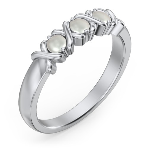 Hugs & Kisses XOXO Ring with 2-5 Stones