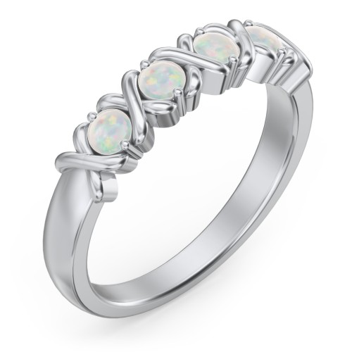 Hugs & Kisses XOXO Ring with 2-5 Stones