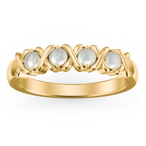 Hugs & Kisses XOXO Ring with 2-5 Stones