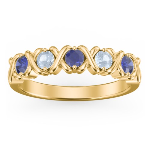 Hugs & Kisses XOXO Ring with 2-5 Stones