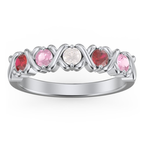 Hugs & Kisses XOXO Ring with 2-5 Stones