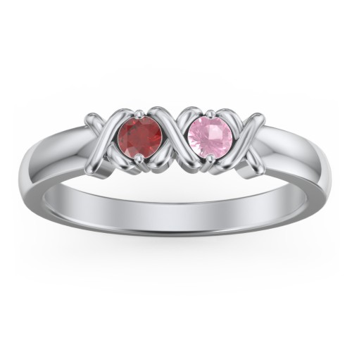 Hugs & Kisses XOXO Ring with 2-5 Stones