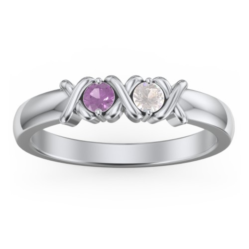 Hugs & Kisses XOXO Ring with 2-5 Stones