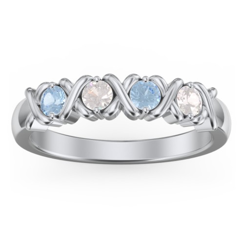Hugs & Kisses XOXO Ring with 2-5 Stones