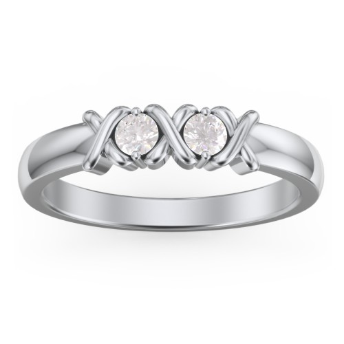 Hugs & Kisses XOXO Ring with 2-5 Stones