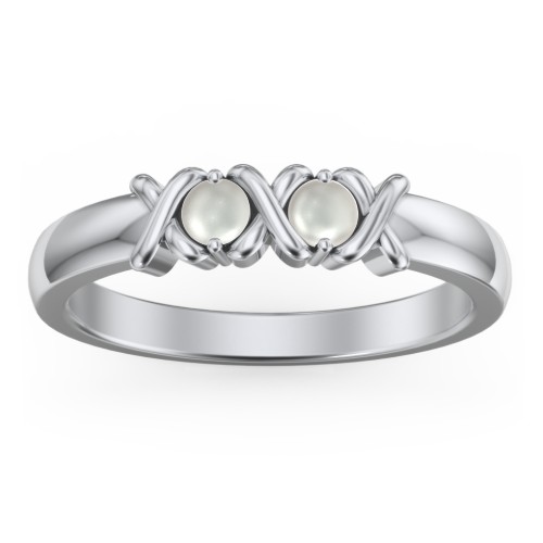 Hugs & Kisses XOXO Ring with 2-5 Stones