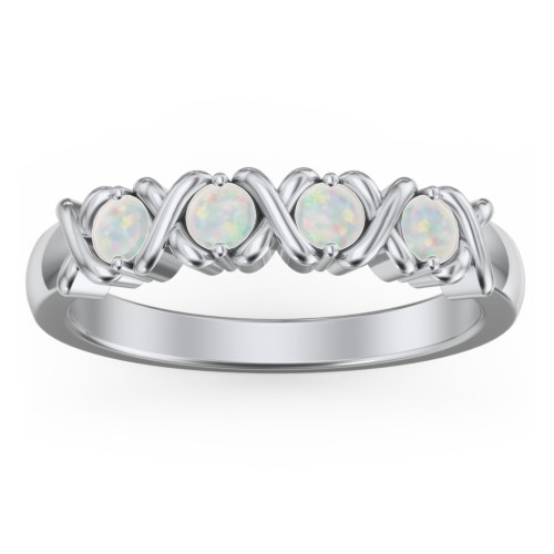 Hugs & Kisses XOXO Ring with 2-5 Stones