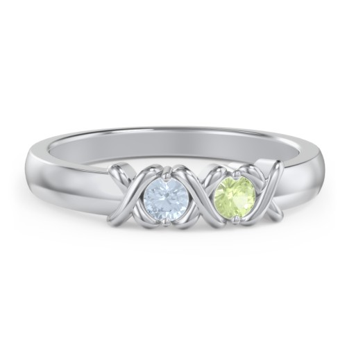 Hugs & Kisses XOXO Ring with 2-5 Stones