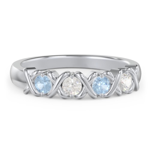 Hugs & Kisses XOXO Ring with 2-5 Stones