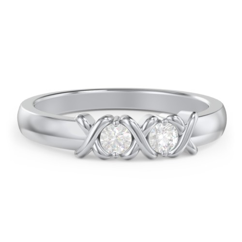 Hugs & Kisses XOXO Ring with 2-5 Stones