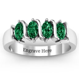 2-5 Oval Stones Ring