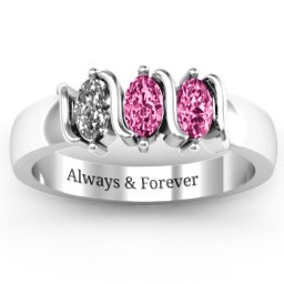 2-5 Oval Stones Ring