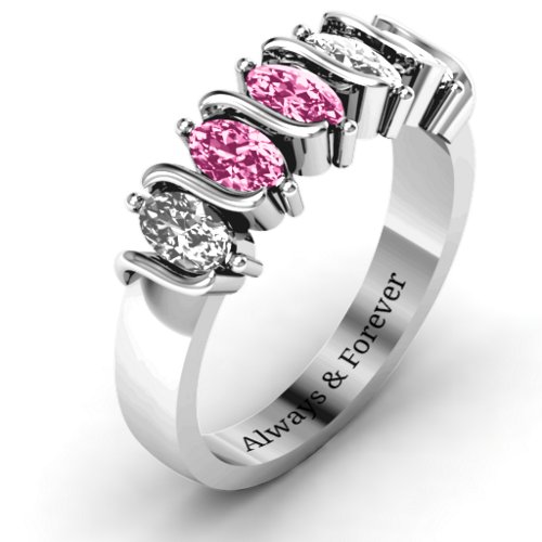 2-5 Oval Stones Ring