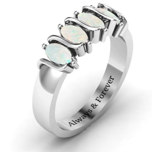 2-5 Oval Stones Ring