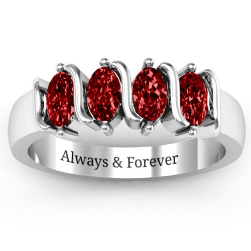 2-5 Oval Stones Ring