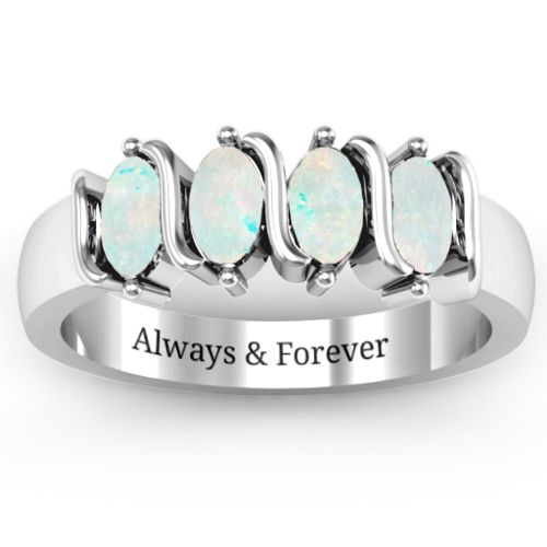 2-5 Oval Stones Ring