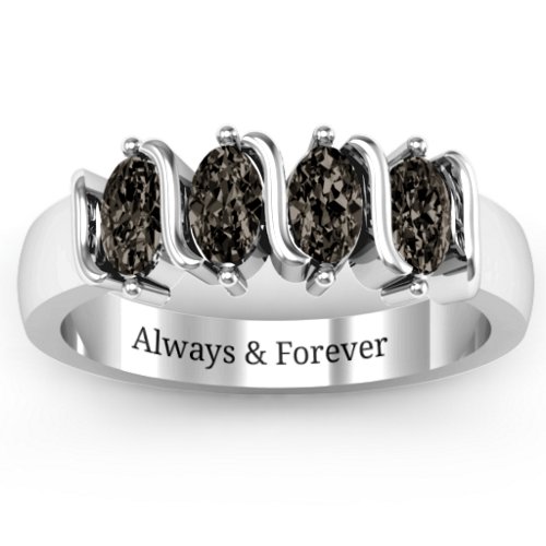 2-5 Oval Stones Ring