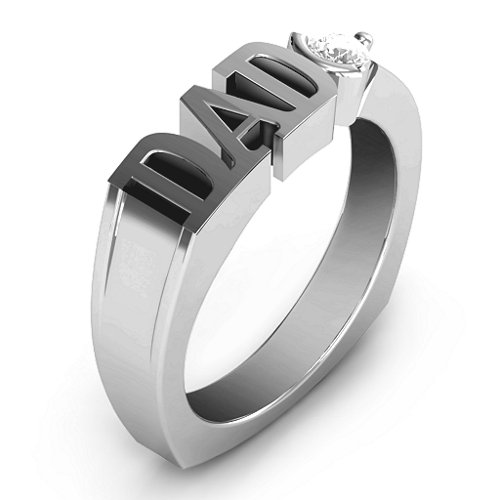 Greatest Dad Birthstone Men's Ring