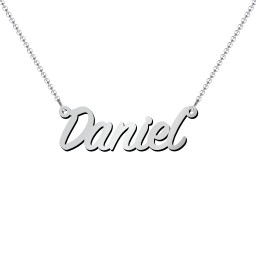 Personalised Name Necklace Layering Set with Paper Clip Chain