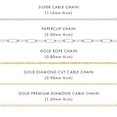 Personalised Name Necklace Layering Set with Paper Clip Chain