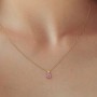 Solitaire Birthstone Necklace and Earrings Set