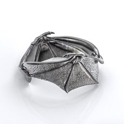 Carmilla - Bat Wings Ring in 925 Sterling Silver