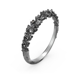 Carmilla - Narrow Spine Band Ring in 925 Sterling Silver