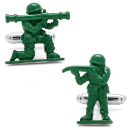 Green Army Men Cufflinks in