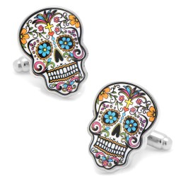 Day of the Dead Skull Cufflinks in