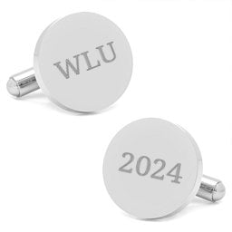 Round Infinity Engravable Cufflinks