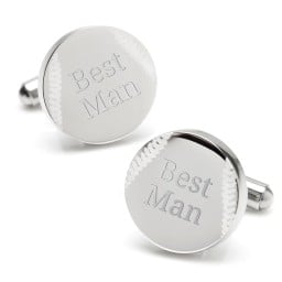 Engravable Baseball Cufflinks