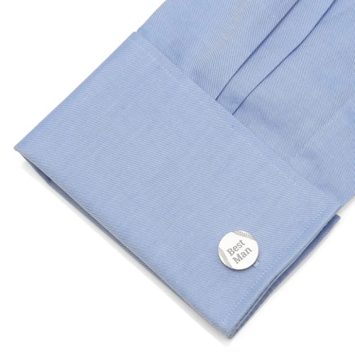Engravable Baseball Cufflinks – Stainless Steel