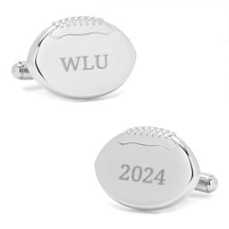 Engravable Football Cufflinks