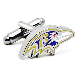 NFL- Baltimore Ravens Head Cufflinks in