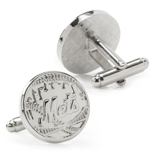 MLB- Silver Edition NY Mets Cufflinks