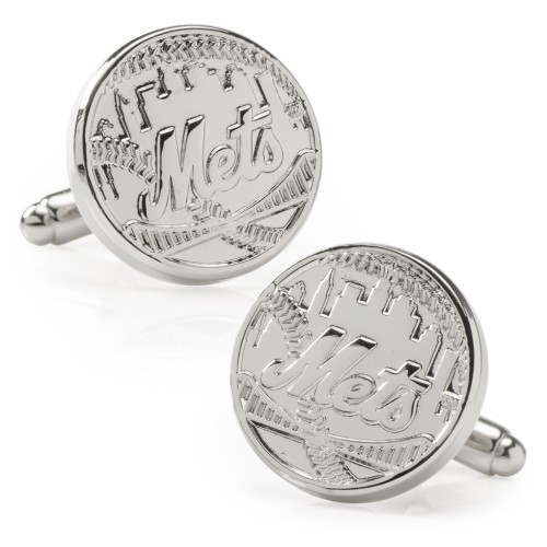 MLB- Silver Edition NY Mets Cufflinks