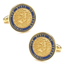 State of Texas Seal Cufflinks in