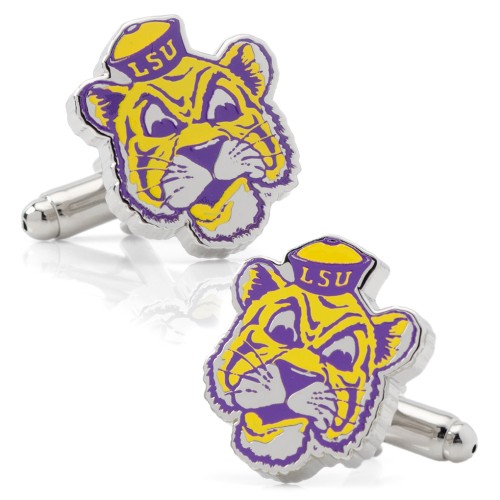 NCAA- Vintage LSU Tigers Cufflinks
