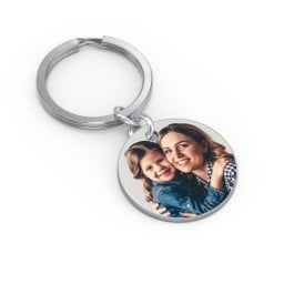 Engravable Photo Round Disc Keychain