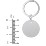 Engravable Photo Round Disc Keychain