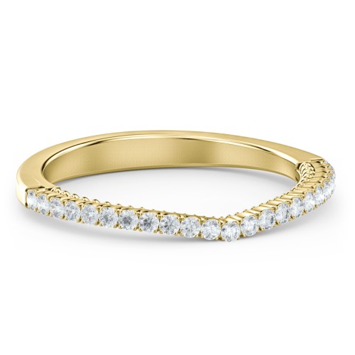 The Brigitte Wedding Band – 9kt Yellow Gold with Lab Diamond