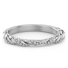 The Rita Wedding Band – 14K White Gold