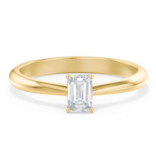 Classic Solitaire Engagement Ring – 9kt Yellow Gold