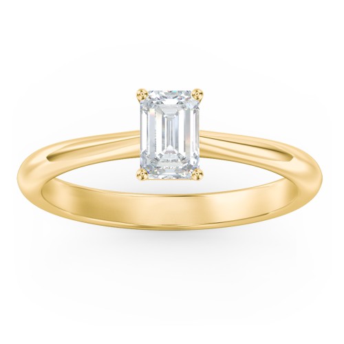 Classic Solitaire Engagement Ring – 9kt Yellow Gold