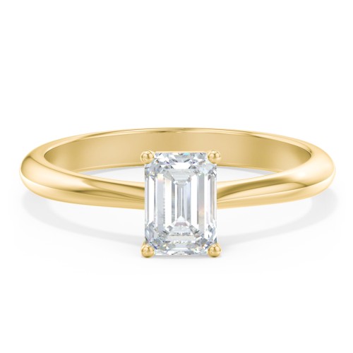 Classic Solitaire Engagement Ring – 9kt Yellow Gold
