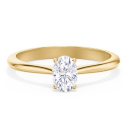 Classic Solitaire Engagement Ring in 9K Solid Yellow Gold